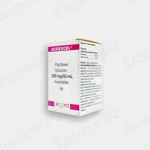 Acoexcel (Paclitaxel) 300 mg / 50 mL Solución Inyectable - Caja con 1 Frasco Ámpula