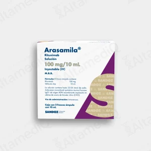 Arasamila (Rituximab) 100 mg Solución Inyectable - Caja con 2 Frascos Ámpula