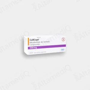 CellCept (Micofenolato de Mofetilo) 500 mg - Caja con 50 Comprimidos