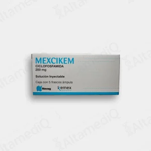 Ciclofosfamida 200 mg Solución Inyectable (Mexikem) - 5 Frascos