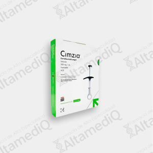 Cimzia (Certolizumab Pegol) 200 mg / mL Solución Inyectable - Caja con 2 Jeringas Prellenadas