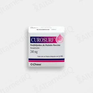 Curosurf (Fosfolípidos de Pulmón Porcino) 240 mg Suspension - Caja con 1 Frasco Ámpula de 3 mL