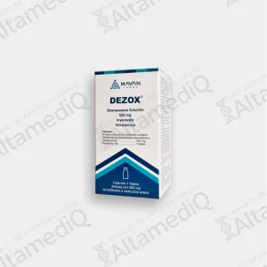 Dezox (Dexrazoxano) 500 mg Solución Inyectable - 1 Frasco Ámpula
