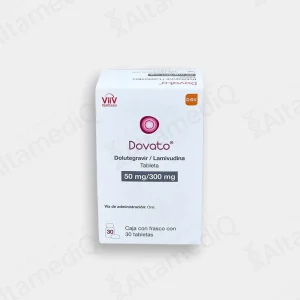 Dovato (Dolutegravir / Lamivudina) 50 mg / 300 mg - Caja con Frasco con 30 Tabletas