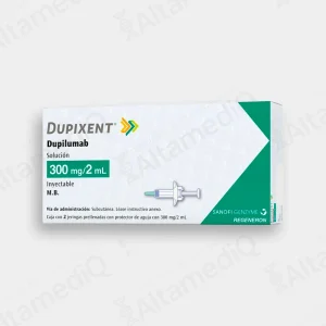 Dupixent (Dupilumab) 300 mg / 2 mL Solución Inyectable - Caja con 2 Jeringas Prellenadas