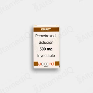 Empet (Pemetrexed) 500 mg Solución Inyectable - Caja con 1 Frasco Ámpula