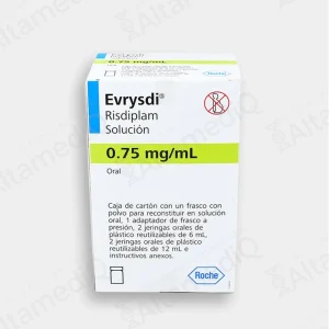 Evrysdi (Risdiplam) 0.75 mg/mL Solución Oral - 1 Frasco, Adaptador y Jeringas
