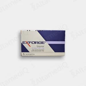 Exforge (Amlodipino / Valsartán) 5 mg / 160 mg - Caja con 28 Comprimidos