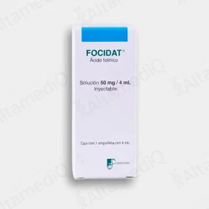 Focidat (Ácido Folínico) 50 mg / 4 mL Solución Inyectable - Caja con 1 Ampolleta