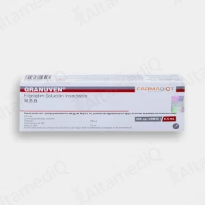 Granuven (Filgrastim) 300 mcg (30 MUI) Solución Inyectable - Caja con 1 Jeringa Prellenada