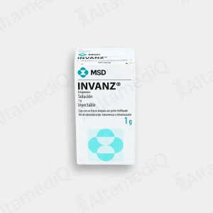 Invanz (Ertapenem) 1 g Solución Inyectable - Caja con 1 Frasco Ámpula