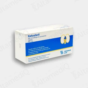 Ketosteril (Alfa Cetoanálogos) 630 mg - Caja con 100 Tabletas