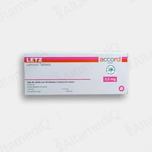Letz (Letrozol) 2.5 mg - Caja con 30 Tabletas