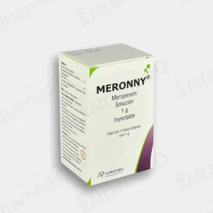 Meronny (Meropenem) 1 g Solución Inyectable - Caja con 1 Frasco Ámpula