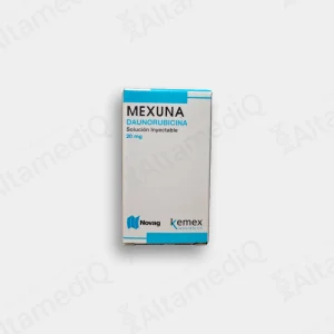 Mexuna (Daunorubicina) 20 mg Solución Inyectable - Caja con 1 Frasco Ámpula