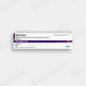 Mircera (Metoxi Polietilenglicol Eritropoyetina Beta) 200 mcg / 0.3 mL Solución Inyectable - 1 Jeringa Prellenada