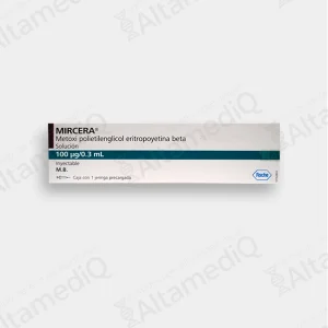 Mircera (Metoxi Polietilenglicol Eritropoyetina Beta) 100 mcg / 0.3 mL - 1 Jeringa Prellenada