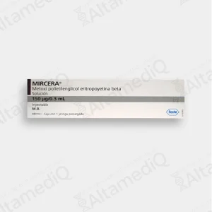 Mircera (Metoxi Polietilenglicol Eritropoyetina Beta) 150 mcg / 0.3 mL - 1 Jeringa Prellenada