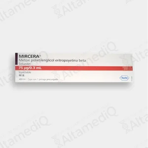 Mircera (Metoxi Polietilenglicol Eritropoyetina Beta) 75 mcg / 0.3 mL - 1 Jeringa Prellenada