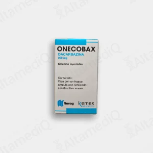 Onecobax (Dacarbazina) 200 mg Solución Inyectable - Caja con 1 Frasco Ámpula