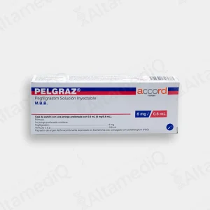 Pelgraz (Pegfilgrastim) 6 mg / 0.6 mL Solución Inyectable - Caja con 1 Jeringa Prellenada