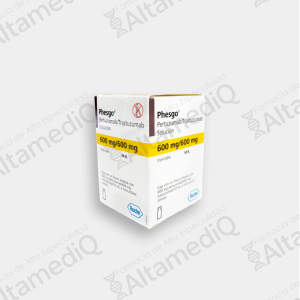 Phesgo (Pertuzumab / Trastuzumab) 600 mg / 600 mg Solución Inyectable - Caja con 1 Frasco Ámpula (Dosis de Mantenimiento)