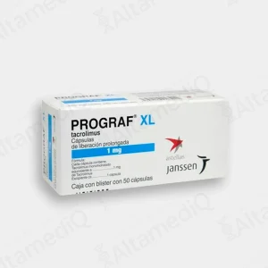 Prograf XL (Tacrolimus) 1 mg Liberación Prolongada - Caja con 50 Cápsulas