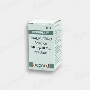 Recoplat (Oxaliplatino) 50 mg / 10 mL Solución Inyectable - Caja con 1 Frasco Ámpula