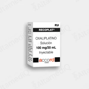 Recoplat RTU (Oxaliplatino) 100 mg / 20 mL Solución Inyectable - Caja con 1 Frasco Ámpula