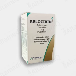 Relozibin (Ertapenem) 1 g Solución Inyectable - Caja con 1 Frasco Ámpula