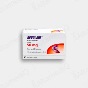 Revolade (Eltrombopag) 50 mg - Caja con 28 Tabletas