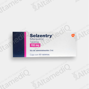 Selzentry (Maraviroc) 150 mg - Caja con Frasco con 60 Tabletas