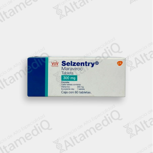 Selzentry (Maraviroc) 300 mg - Caja con Frasco con 60 Tabletas