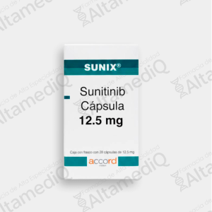 Sunix (Sunitinib) 12.5 mg - Caja con Frasco con 28 Cápsulas