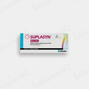 Suplasyn (Hialuronato de Sodio) 20 mg / 2 mL - Caja con 1 Jeringa Prellenada
