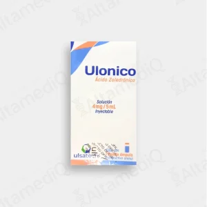 Ulonico (Ácido Zoledrónico) 4 mg / 5 mL Solución Inyectable - 1 Frasco Ámpula