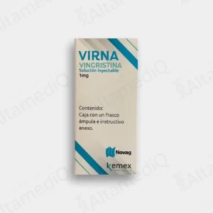 Virna (Vincristina) 1 mg Solución Inyectable - Caja con 1 Frasco Ámpula