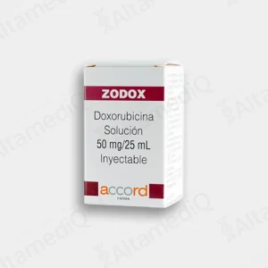 Zodox (Doxorubicina) 50 mg / 25 mL Solución Inyectable - Caja con 1 Frasco Ámpula